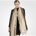 Good Floral Lace Scarves Wrap Women Winter Warm Polyester 210*65CM - Beige