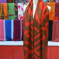 Popular Zebra Print Scarf Shawls Women Winter Warm Wool Panties 180*70CM - Orange