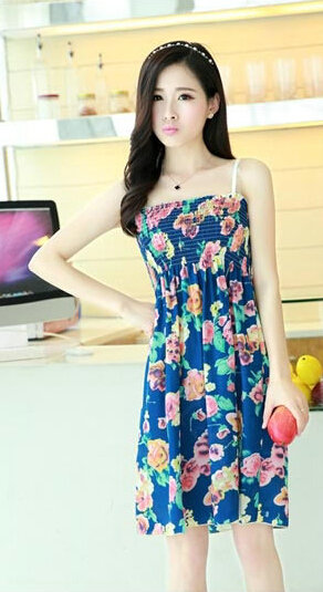 Buy Wholesale Cute Dresses Summer Girls Sleeveless Stripe Short ...