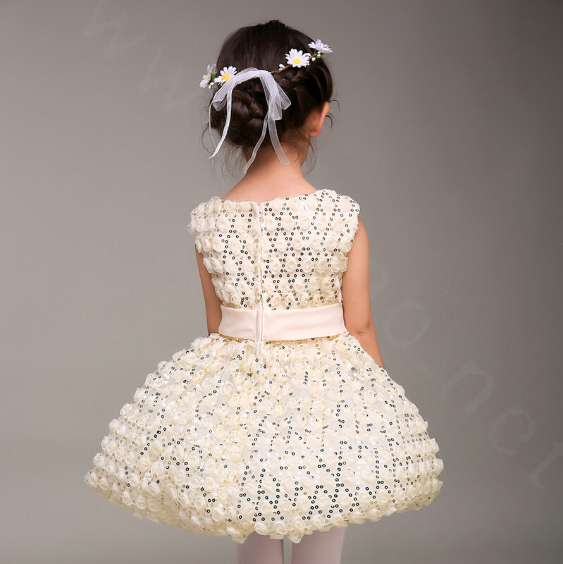 Buy Wholesale Cute Dresses Winter Flower Girls Bowknot Lace Wedding ...