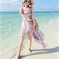 Elegant Dresses Summer Girls Swallowtail Beach Long Chiffon Bohemian - Pink