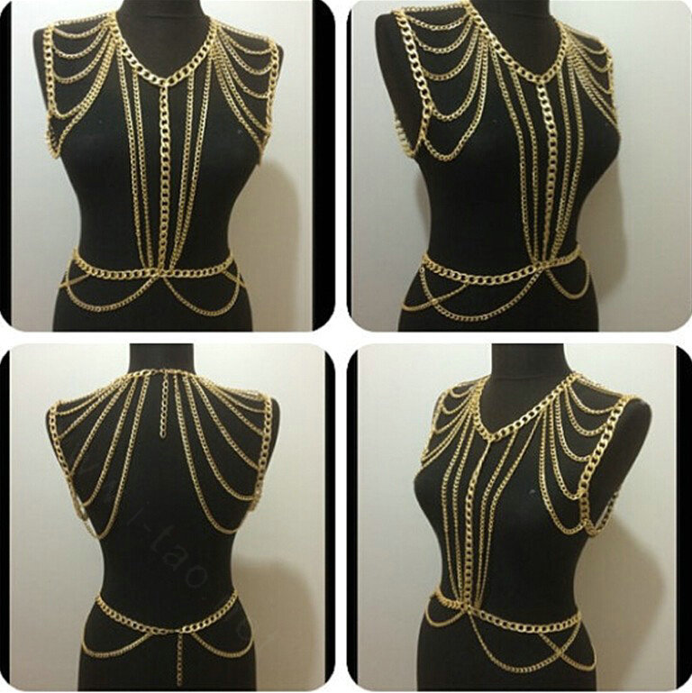 Buy Wholesale Calssic Alloy Shoulder Necklace Showgirl Multi layer ...
