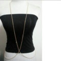 Calssic Bikini Beach Alloy Belly Waist Body Chains Dress Decro Necklace Jewelry - Gold