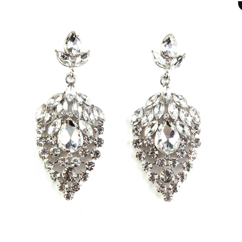 Buy Wholesale Exaggerate Women Diamond Choker Necklace & Earrings ...