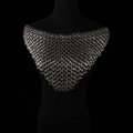 Exaggerated Heavy Metal Choker Pendant Maxi Necklace Sexy Bar Bikini Body Chains Accessories - Sliver