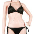 Hot sales Summer Sexy Bikini Body Chains Dress Decro Necklace Jewelry - Sliver