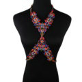Popular Rhinestone Flower Pendant Necklace Bikini Beach Dress Decro Body Chain Jewelry - Colour
