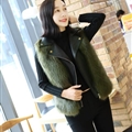 Cheap Winter Cool Faux Fur Vest Fashion Women Waistcoat - Green