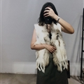 Cheap Winter Elegant Faux Rabbit Fur Vest Fashion Women Waistcoat - White