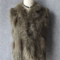 Unique Winter Elegant Faux Rabbit Fur Vest Fashion Women Waistcoat - Green 01